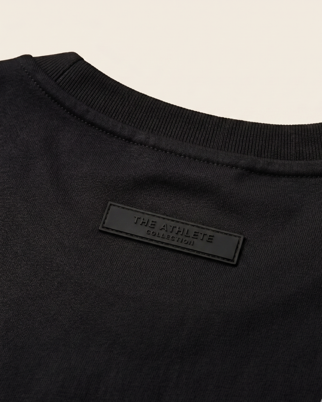 MENS NERO BLACK ELONGATED HEM TEE