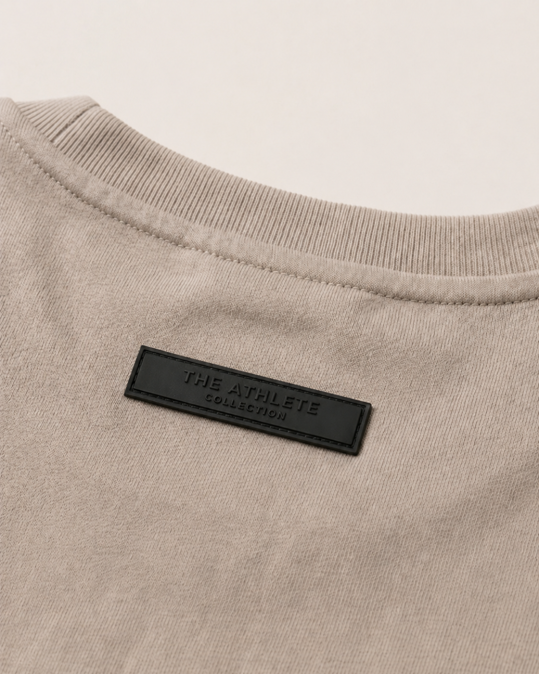 MENS EARTHSTONE BROWN ELONGATED HEM TEE